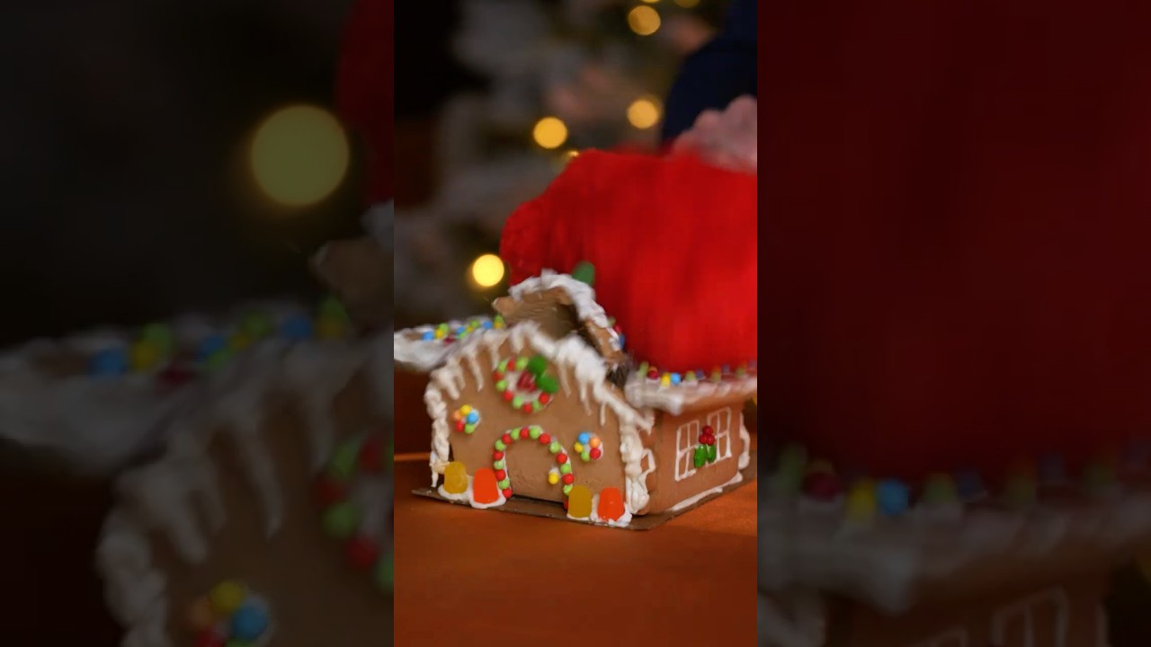 Stocking vs. Gingerbread House!