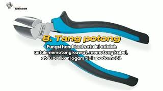 Peralatan bengkel otomotif/peralatan tangan(hand tools) dan fungsinya