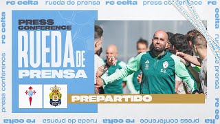 Rueda de prensa de Claudio Giráldez previa al RC Celta - Las Palmas