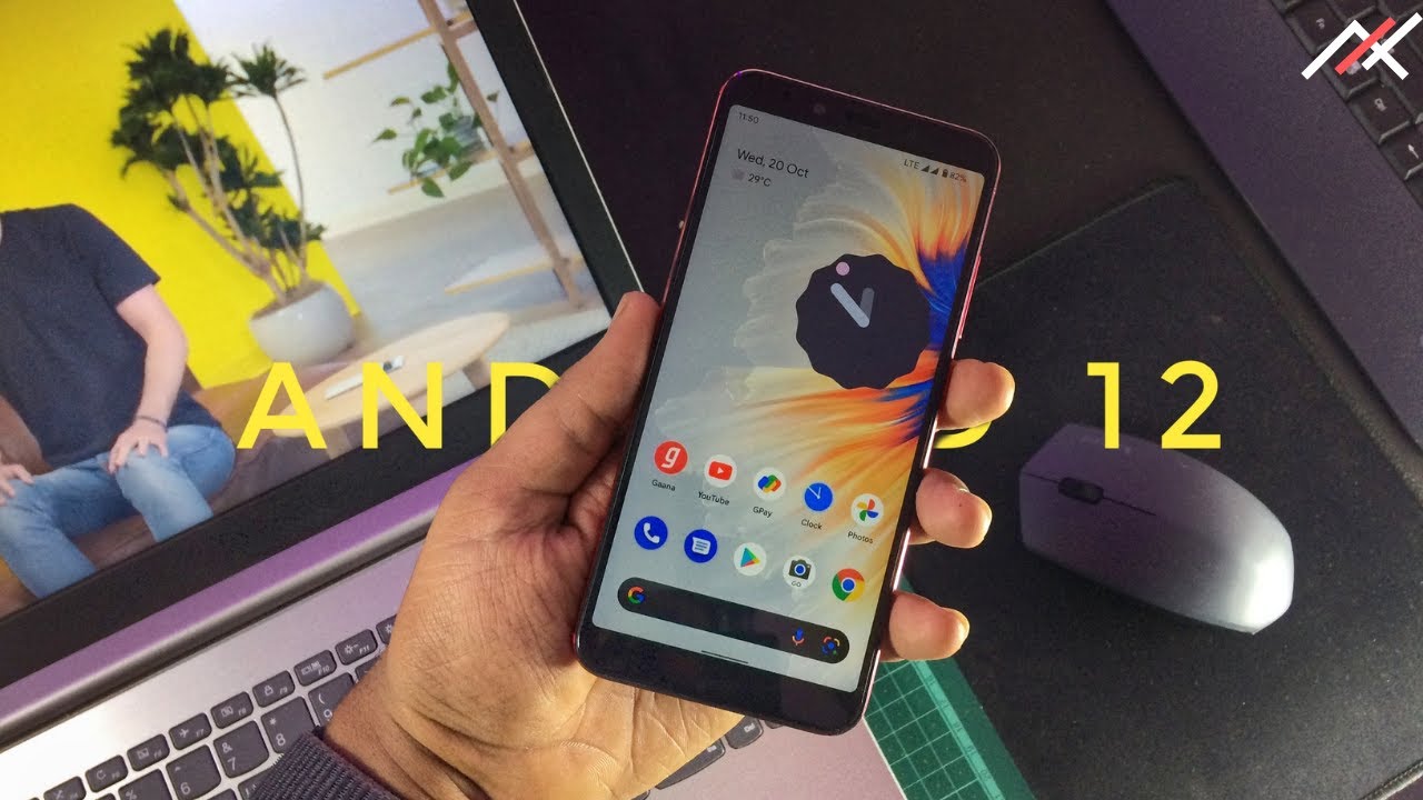 Latest Android 12 PB5 Port Review | Xiaomi Mi A2 - Material Me ! - YouTube