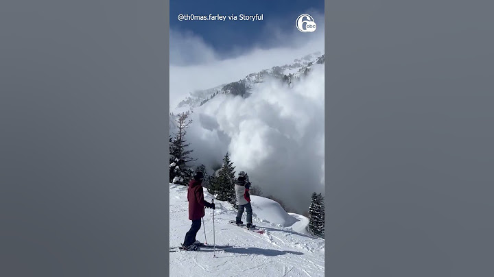 AVALANCHE TUMBLES TOWARD SKIERS IN UTAH