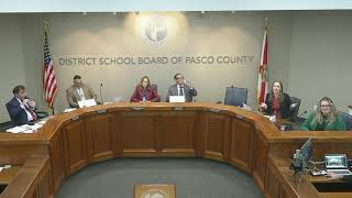 Pasco County School Board Workshop- December 16, 2025