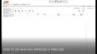 Famous ADP: How To See Who Has Approved A Timecard Profile