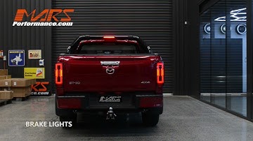 Mars Performance 3D Stripe Bar Full LED Sequential Indicator Tail Lights for MAZDA BT-50 TF 2020+