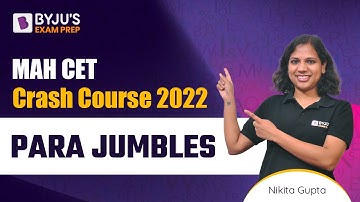 MAH MBA CET Crash Course | Para Jumbles for CET MBA 2023 | BYJU