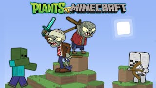 Minecraft vs Plant vs Zombies - Imp and Basic Zombie Lost in Minecraft Game World