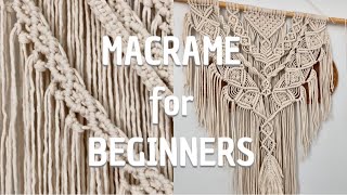 This is how you make MACRAME BASIC KNOTS | Tutorial for total Beginners