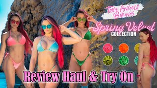 [4K] Velvet Bikinis?! | Review & Try On Haul