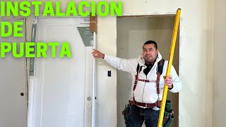 COMO INSTALAR UNA PUERTA PASO A PASO