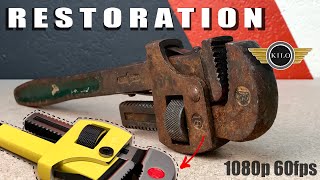 A restoration for my brother! Merit Stillson Wrench (60fps version)