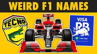 8 Weirdest F1 Team Names EVER