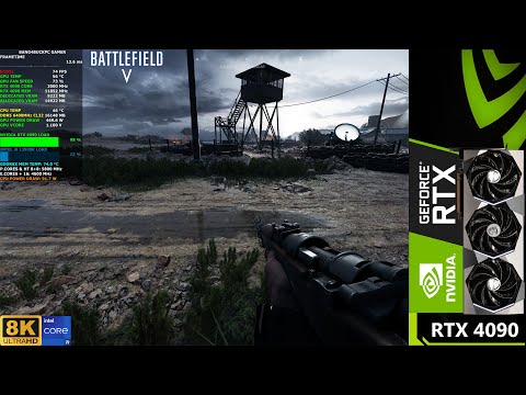 Battlefield V Ultra Settings, 8K | RTX 4090 | i9 13900K 5.8GHz