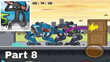 Anger Of Stick 5 gameplay walkthrough - part 8 | level 16 - 20 | Mobile Game (Android/IOS)