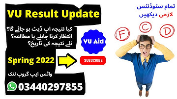 Vu RESULT Update, New classes start, Course Selection 2022
