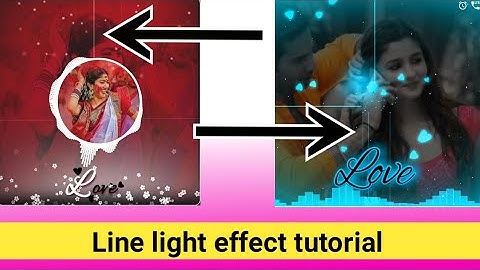 Add light line or glow light line effect on Visualizer using Avee player