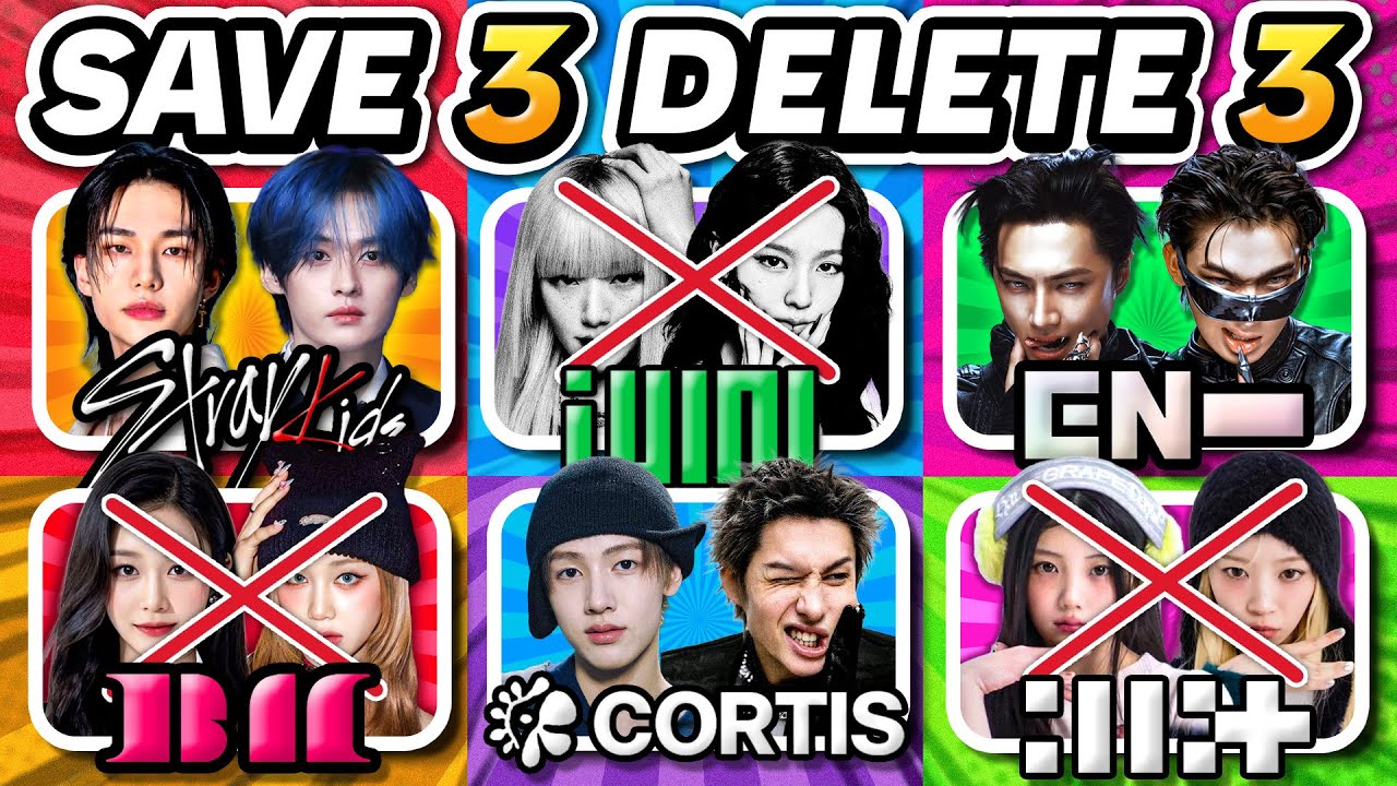 Save 3 ✔️Delete 3❌:  Most Popular Kpop Songs 🎵| Kpop Quiz 2026