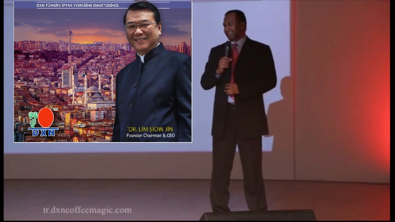 International marketing director speech DXN Turkey opening