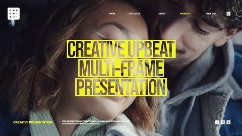 Creative Upbeat Multi-Frame Presentation Premiere Pro Templates