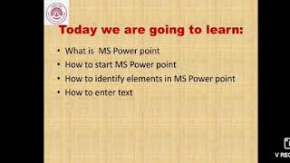 Std.: V.  Subject: Computer.  L.No.4: Introduction to MS PowerPoint.  Video: 2