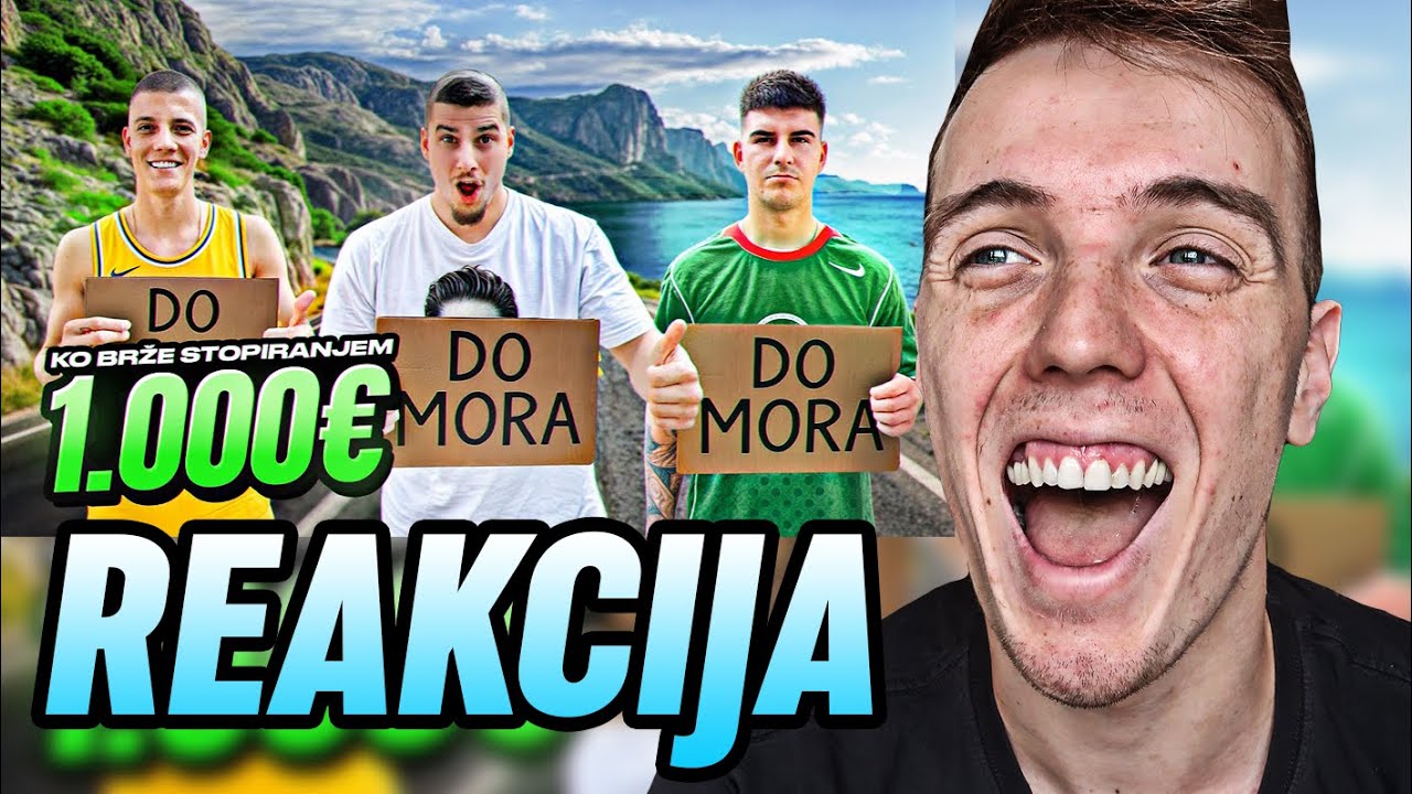 TAKMIČENJE KO ĆE PRVI DO MORA STOPIRANJEM! - CHODA REAKCIJA