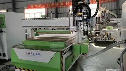 ATC cnc processing center with boring Head for furniture , door manufacture