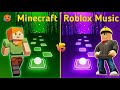 Minecraft Theme Song vs Roblox Music | Tiles Hop EDM Rush