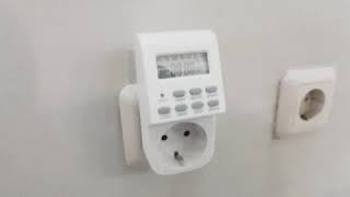 Menyalakan timer Digital HG-01E dengan menekan tombol reset