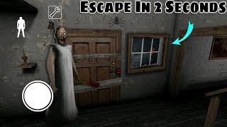 Escape in 2 Seconds form Granny House : Game Definition Scary Granny game Secret Trick Horror ग्रैनी screenshot 3