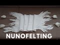 Nunofelting | İpek keçe atkı/şal | Nunofelting