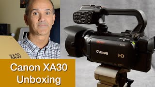 Canon XA30 Camcorder Unboxing