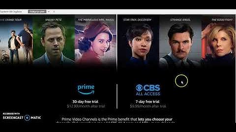 Amazon Prime Video Chanel - CBS all Access - 30 Days Free Trail