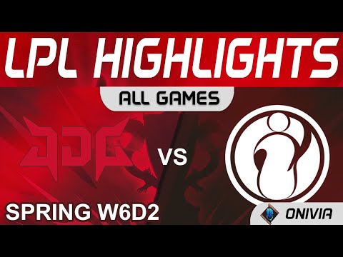 JDG vs IG Highlights ALL GAMES LPL Spring Season 2022 W6D2 JD Gaming vs Invictus Gaming by Onivia
