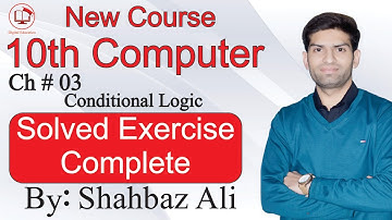 10th Computer Chapter 3 | Solved Exercise | Programming Exercise Chapter No 3 | @DigitalEducation101