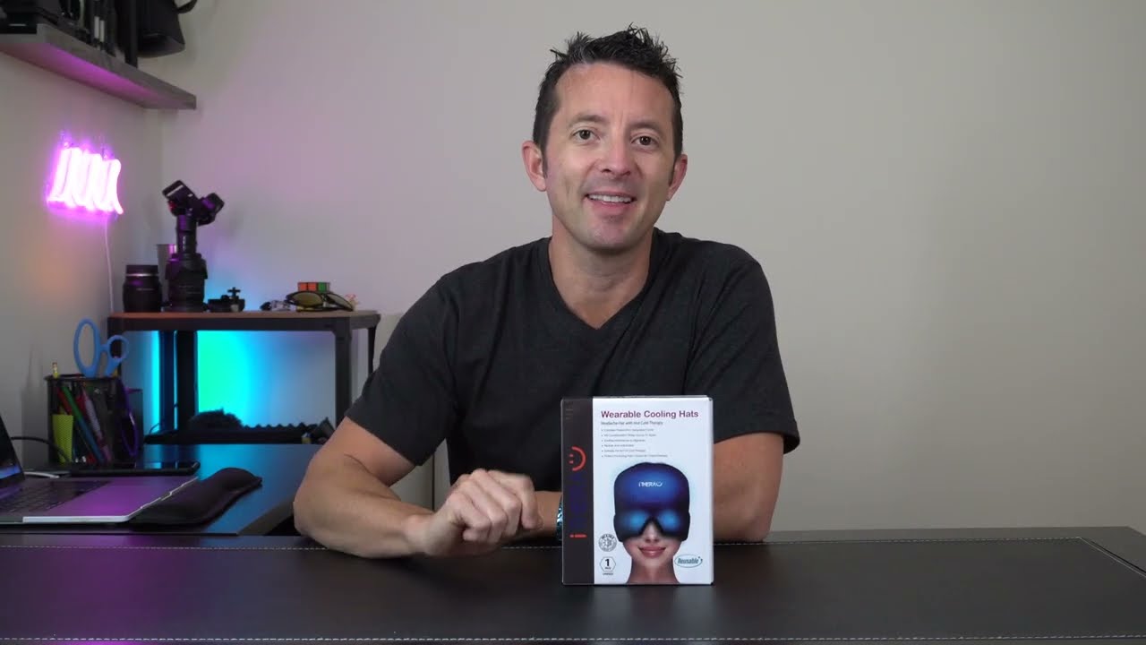 Migraine Ice Head Wrap, Headache Relief Hat for Migraine Cap