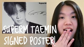 Unboxing Taemin SuperM Signed Poster!!!