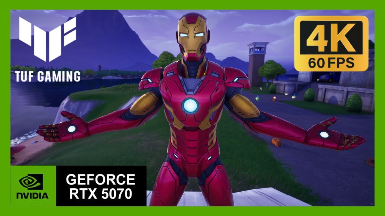 Fortnite Gameplay - Ironman - Recarga - NVIDIA RTX 5070 TUF GAMING 4K 60FPS