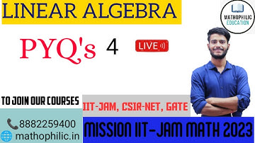 LINEAR ALGEBRA || PREVIOUS YR QUESTIONS || IIT-JAM
