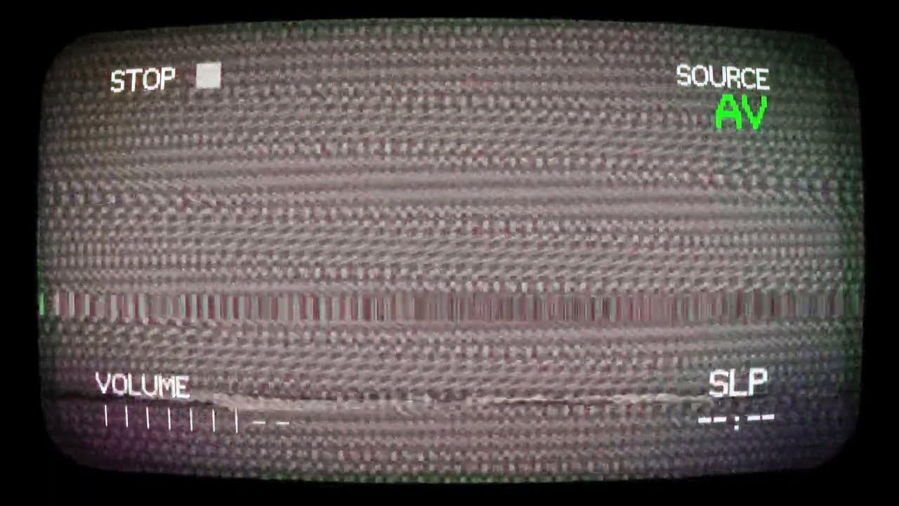 Retro TV VCR Stop Screen Classic CRT and VCR Effect Snowman Digital YouTube