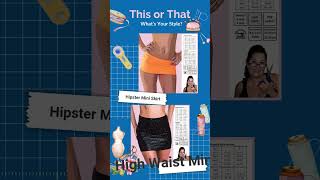 This or That? What skirt fits your skimpy look! #SewingPatterns #DIYStyle #SewSkimpy
