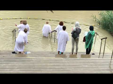 Russian Orthodox Baptism at the Jordan River - Holy Land Pilgrimage 2017