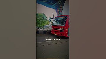 New Msrtc bs6 bus on route of Pune #bus_shorts #msrtcbus #lalpari #status #2023 #Shorts