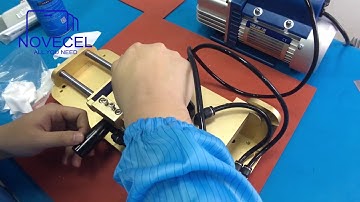 How to install AO01 and use manual laminator for applying OCA film iphone etc by Novecel