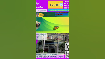 CAAD CHENNAI ACADEMY OF ARCHITECTURE & DESIGN #NATA