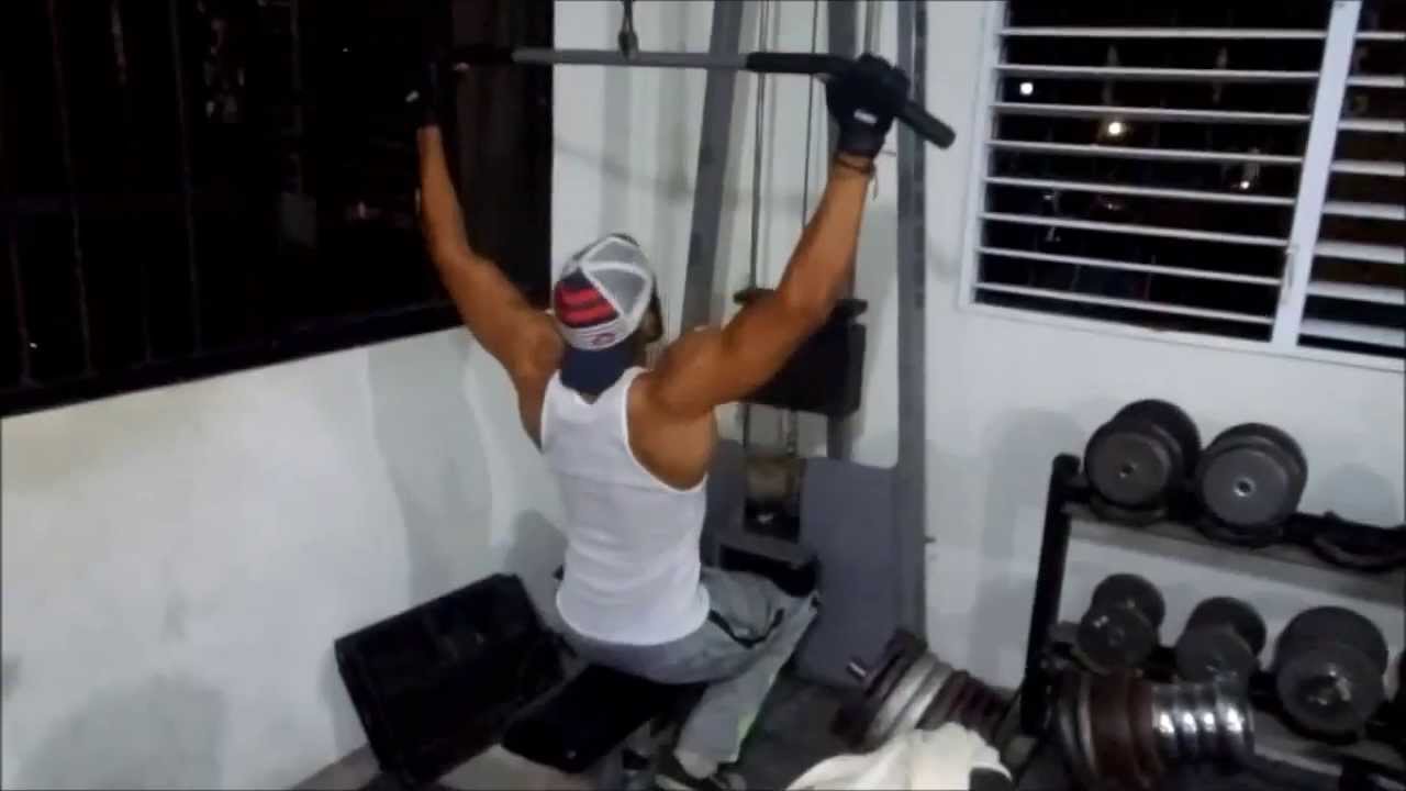 Rutina de gimnasio espalda y biceps