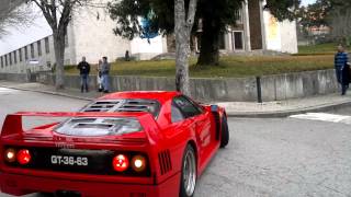 Ferrari F40 (1990) do Museu do Caramulo na estrada Ferrari F40 (1990) do Museu do Caramulo na estrada