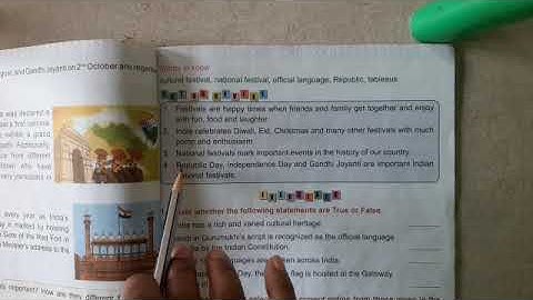 3rd  class,Subject sst Topic 7.India , Unity in diversity  (video 9)10/12/2020