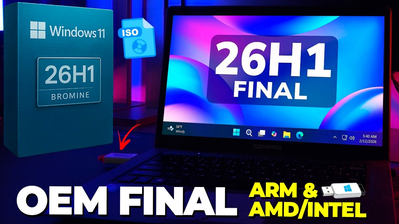 Nova Versão do Windows 11 26H1 Agora OFICIAL PARA TODOS os Modelos