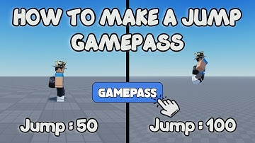 HOW TO MAKE A JUMP GAMEPASS 🛠️ Roblox Studio Tutorial