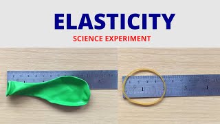 ELASTICITY | Science Experiment for Kids | What is Elasticity? |