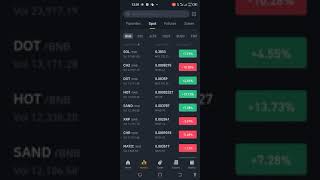 How to spot trade on Binance app screenshot 2